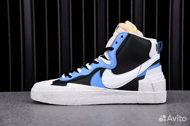 nike blazer blue black