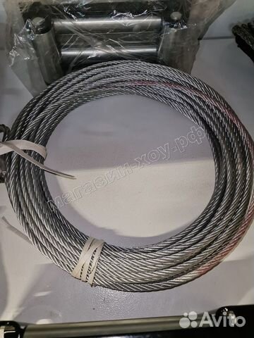 Трос стальной для лебедки 12000 LBS 10мм*20м