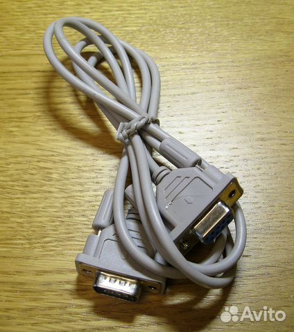 Кабель для COM-порта RS-232 9 pin «папа-мама»