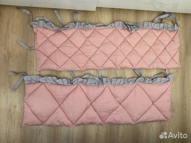 Бортики в кроватку для девочки