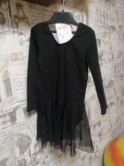 Купальник для гимнастики с юбкой, скакалка, коврик