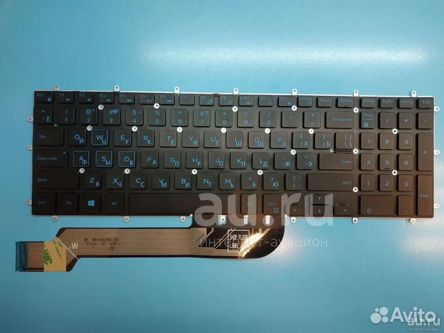 Клавиатура P66F001 Dell 15-5565 синяя