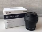 Sigma 30mm 1.4 sony объявление продам