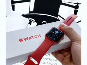 Часы apple watch 6 44 mm RED б/у