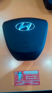 Подушка безопасности Хендай Солярис накладка