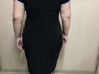 Платье женское 54 чёрное с красивым воротником юбк объявление продам