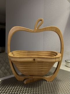 Бамбуковая складная корзина