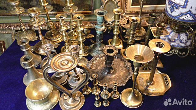 Подсвечники.Англия.Коллекция.Старинные