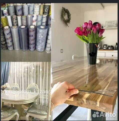 Гибкое мягкое стекло рифлен, силиконовая скатерть