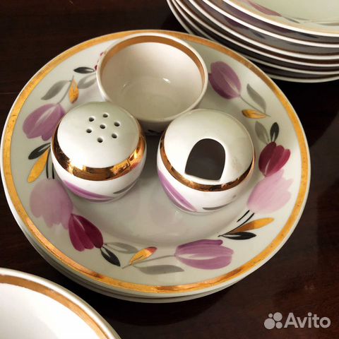 Обеденный сервиз фарфор СССР