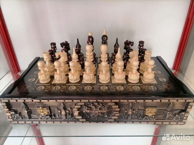 Шахматы фигуры резные ручной работы