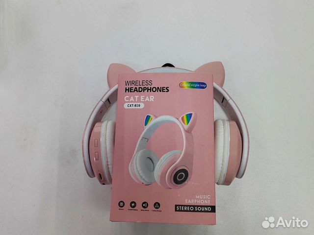 Беспроводные детские наушники с ушками