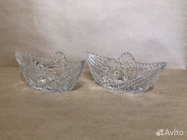 Конфетница, вазa, салaтница.Хрусталь СССР