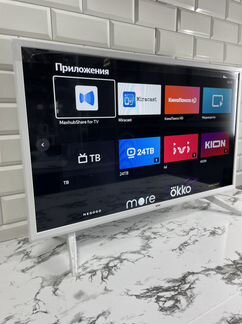 Телевизор Белый Smart Tv 81cm Голосовое управдение