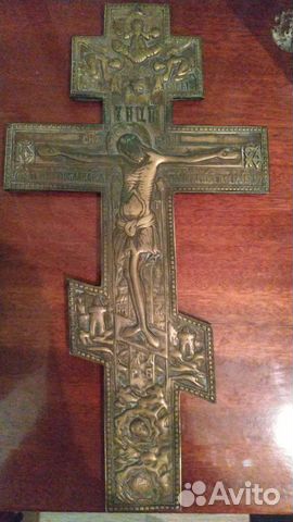 Крест бронза старый