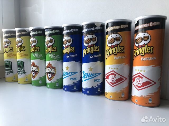 Чипсы Pringles с эмблемами футбольных клубов