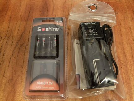 Аккумулятор Lifepo4 10440 Soshine 280mAh 3.2В + зу