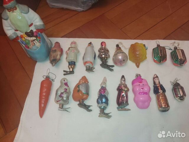 Елочные игрушки СССР на прищепке