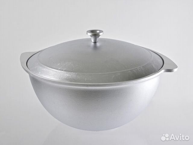 Казан алюминий с крышкой 15 литров