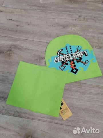 Комплект шапка снуд майнкрафт 52