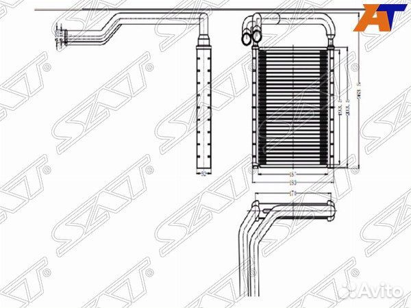 Радиатор отопителя салона hyundai veloster