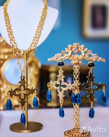 Kenneth jay lane комплект колье и серьги