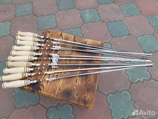 Шампура с деревянной ручкой