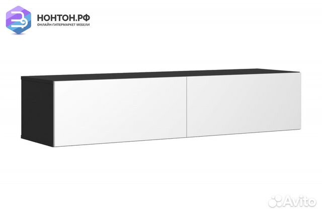 Тв-тумба somero черный / белый