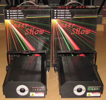 Лазеры US GR140 2шт LED светомузыка микрофон DMX