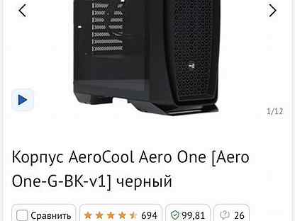 Корпус AeroCool Aero One Aero One-G-BK-v1 черный