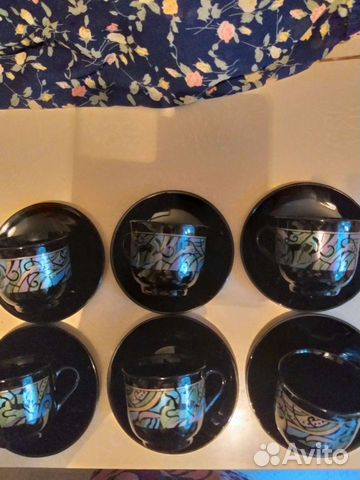 Кофейный сервиз на 6 персон.Франция