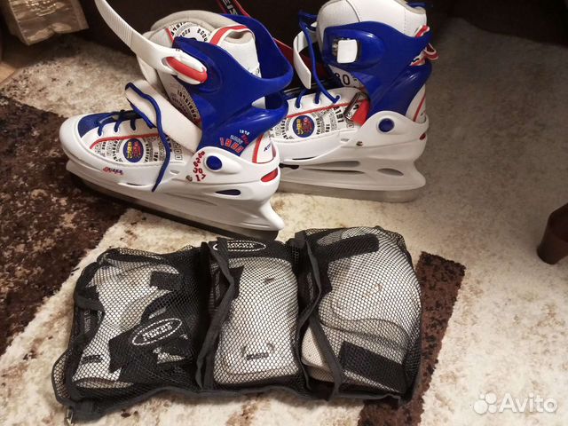 Коньки+защита+сумка для к оньков