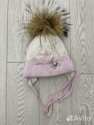 Шапка для девочки 48-50 бронь