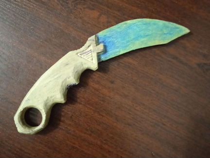 Нож керамбит Деверянный Самодельная работа