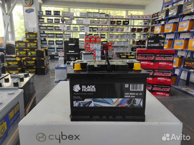 Аккумулятор 60Ач 540А Сербия Black Horse низкий ст