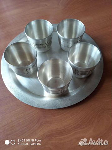 Набор коньячный из мельхиора СССР 80 гг