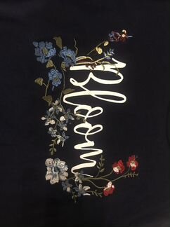 Комплект нарядный с вышивкой темно-синий