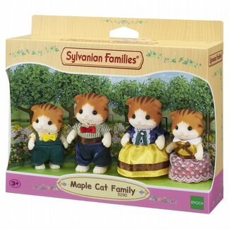 Sylvanian Families семья котов calico critters рыж
