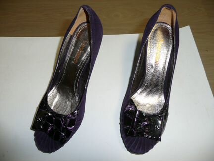 Туфли замшевые 35,5 - 36 р-р