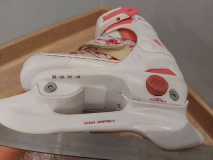 Коньки детские для девочек 30-33 размера