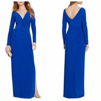 Ralph Lauren платье макси вечернее 44-46 синее