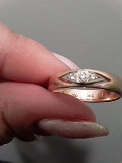 Золотое кольцо с Бриллиантами 583 пробы СССР