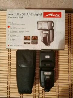 Вспышка Nikon Никон, Metz mecablitz 58 AF-2 for Ni