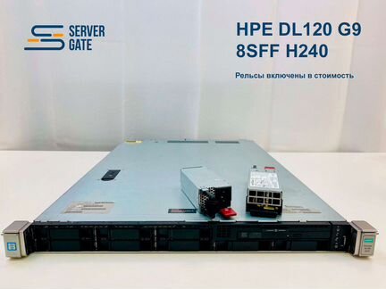 Сервер HP DL120 Gen9 8SFF 1x E5-2698v3 32 GB
