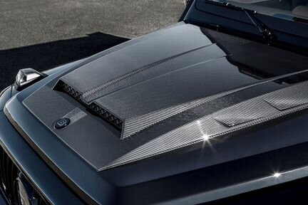 Накладка на капот, карбон (глянцевая)