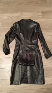 Пальто кожаное, р.S