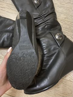 Кожаные женские зимние сапоги 39 размер