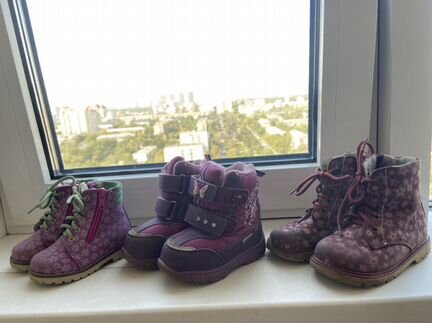 Ботинки на девочку демисезонные и зимние