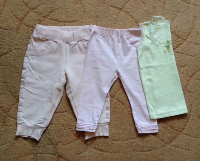 Пакет фирменной одежды для девочки -74-80р