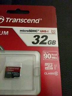 Карта памяти MicroSD Transcend 32 GB